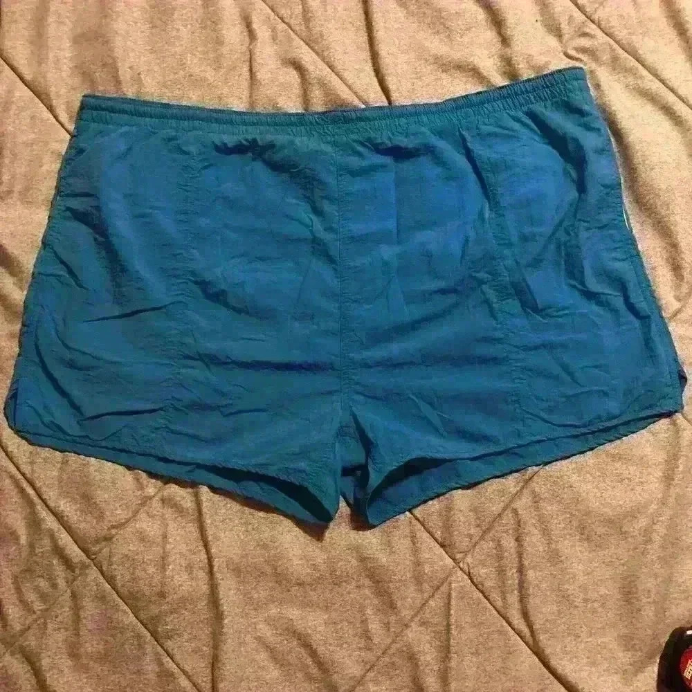 OshKosh Bgosh Vintage Mens XL‎ Nylon Swim Trunks Teal Blue Mesh Lined Shorts